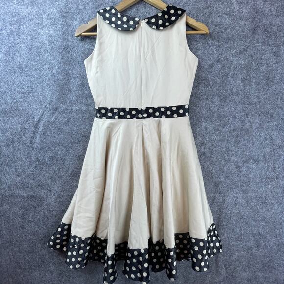 BlackButterfly Zoey Dress Girls 11/12 Polka Dot Vintage Inspired Rockabilly - Picture 2 of 6